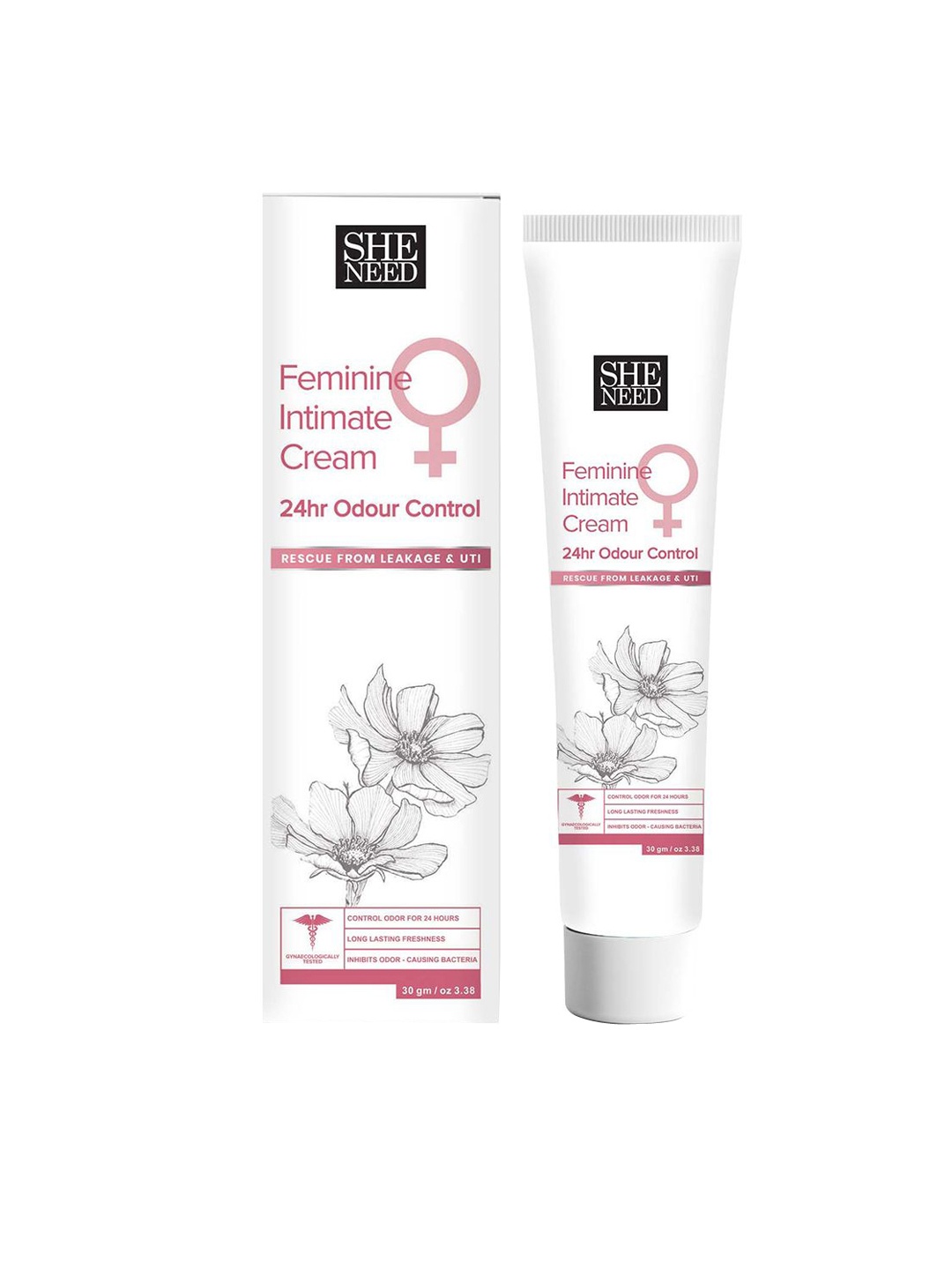 

SHENEED 24hr Odour Control Feminine Intimate Cream - 30g, White