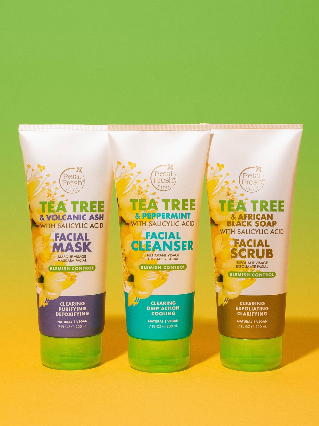 

Petal Fresh Pure Tea Tree & Volcanic Ash Blemish Control Facial Mask-200ml, Green