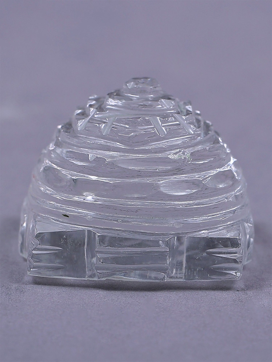 

Exotic India White Shri Yantra Carved Idol Showpiece