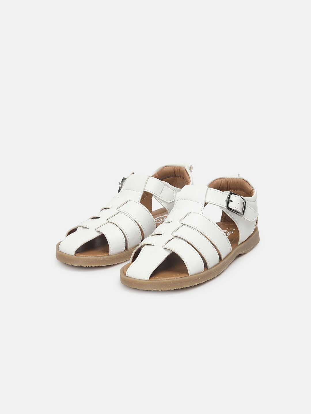 

MINI KLUB Boys PU Shoe-Style Sandals, White