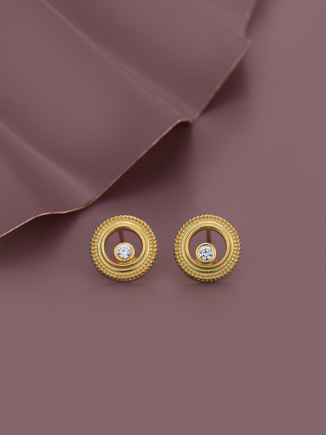

Carlton London 18kt Gold-Plated CZ Circular Studs
