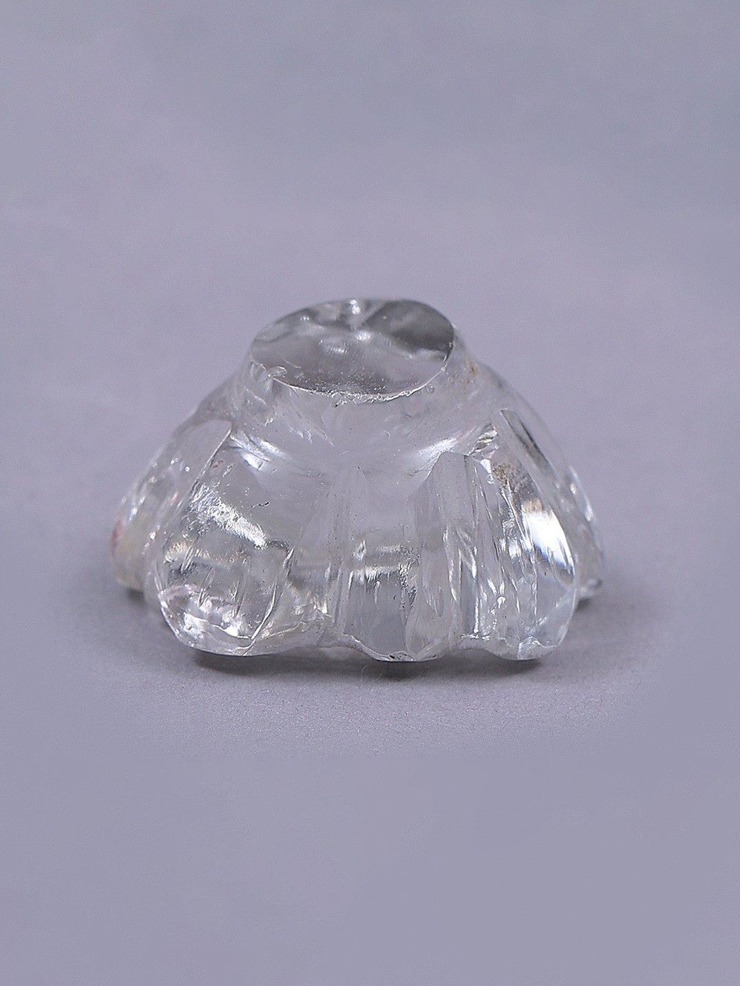 

Exotic India White Small Crystal Goddess Lakshmi Charan Paduka