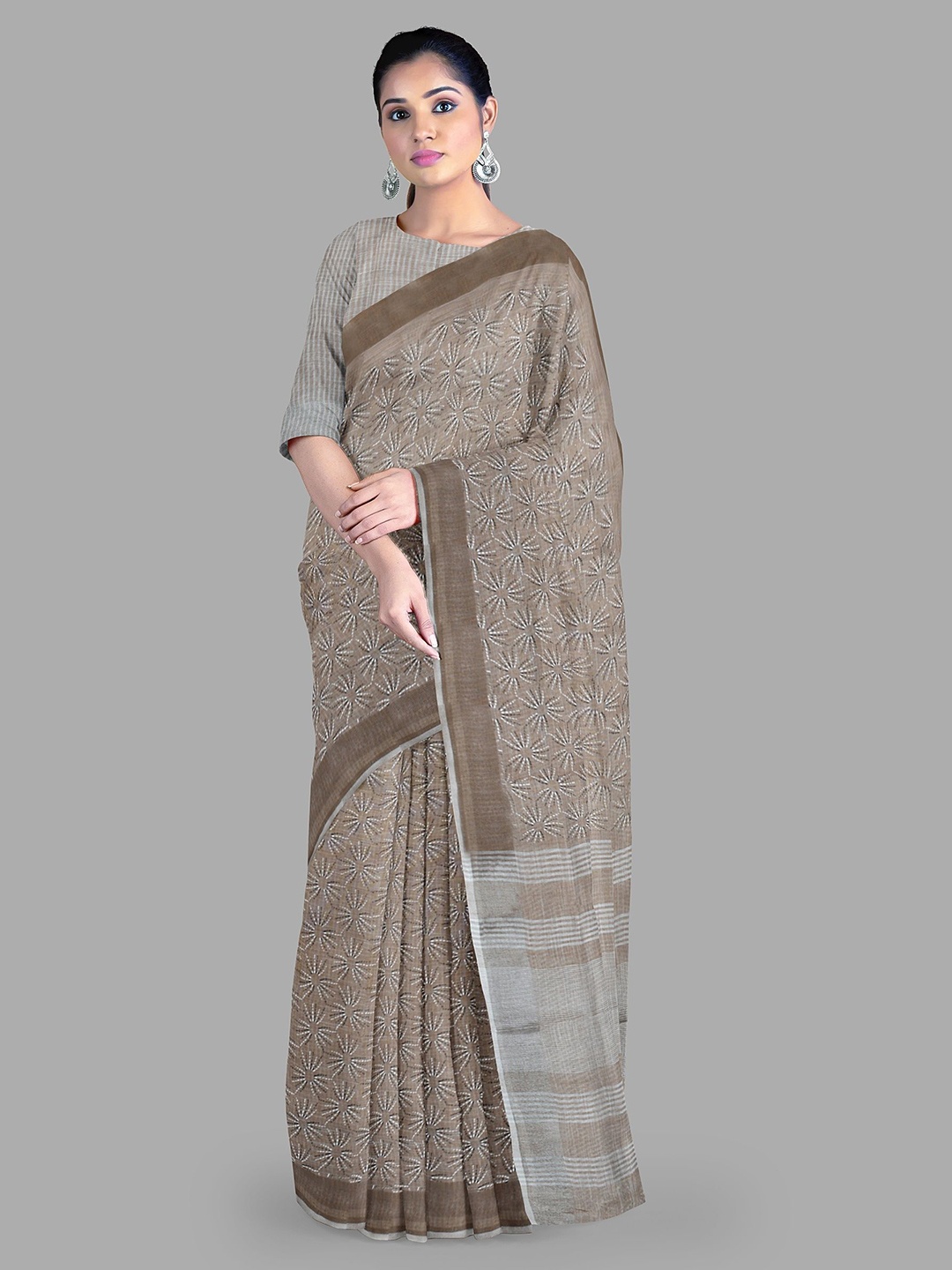 

The Chennai Silks Saree, Brown