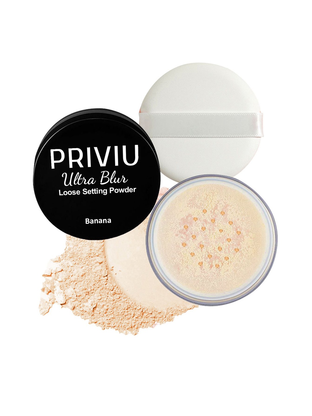 

PRIVIU Ultra Blur Loose Setting Powder - 7g - Banana, Cream