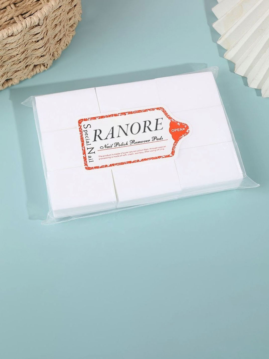 

RANORE Nail Polish Remover Cleaner Wipes, White