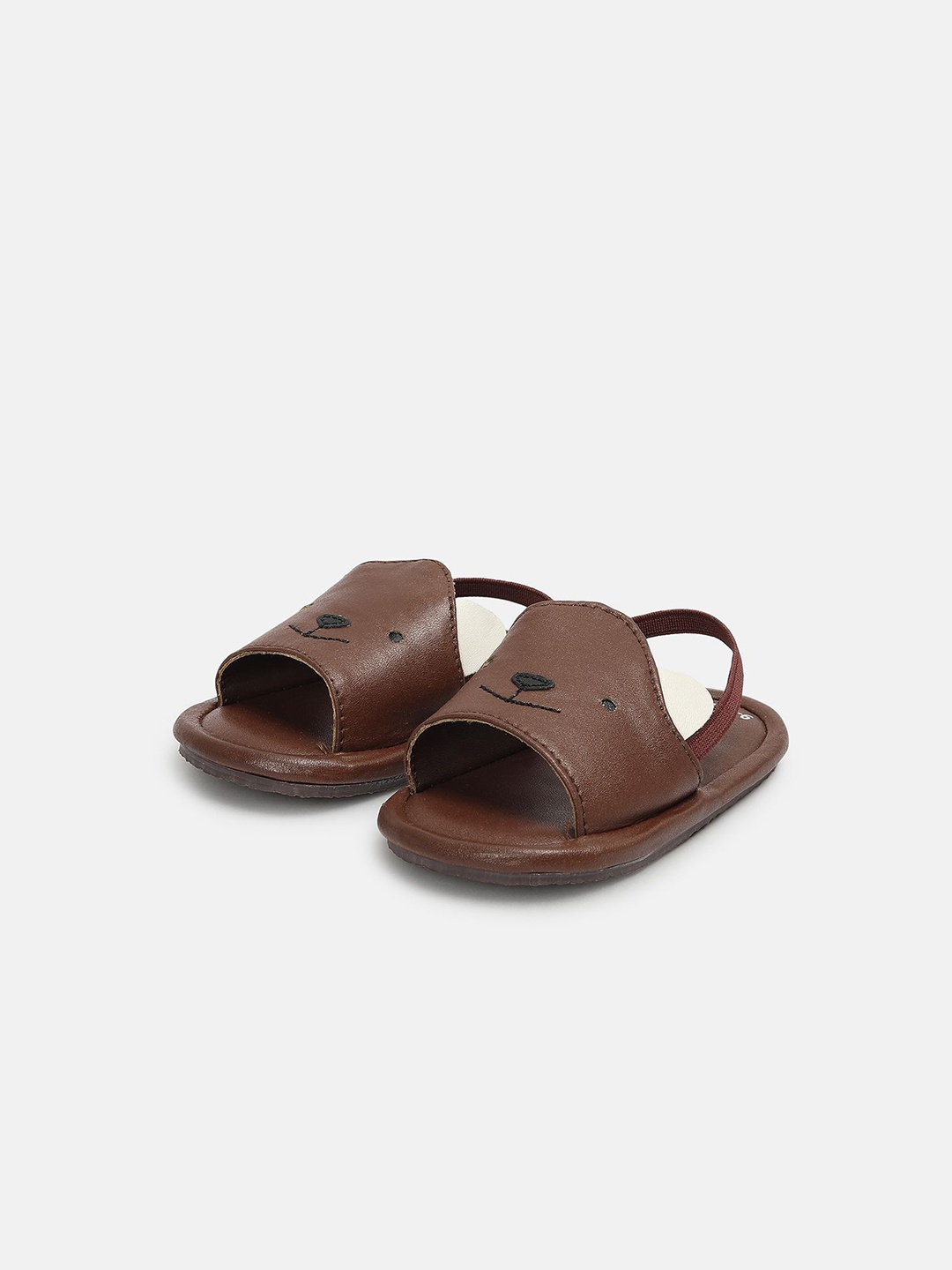 

MINI KLUB Boys PU Backstrap Comfort Sandals, Brown