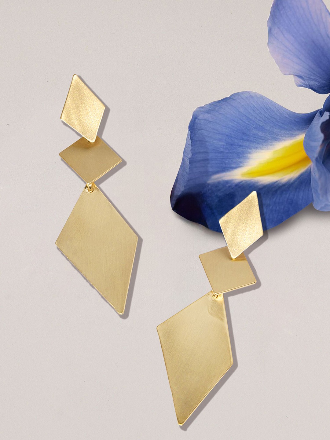 

Accessorize London Geometric Drop Earrings, Gold