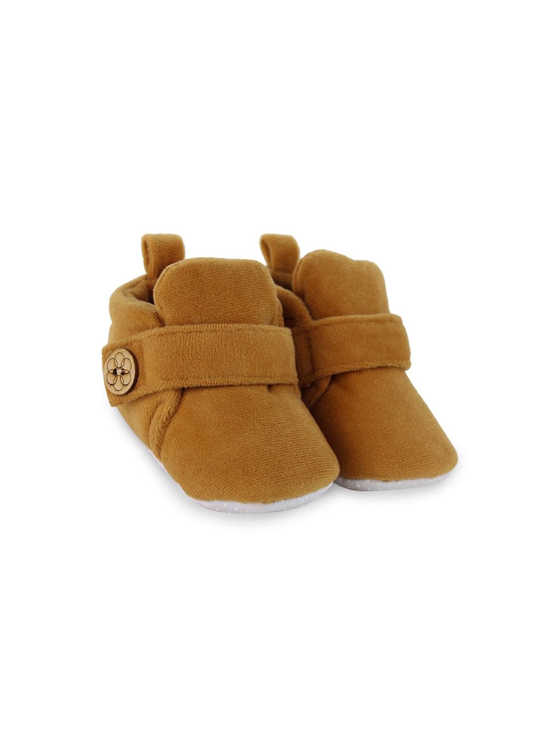 

NESKA MODA Unisex Kids Cotton Booties, Brown