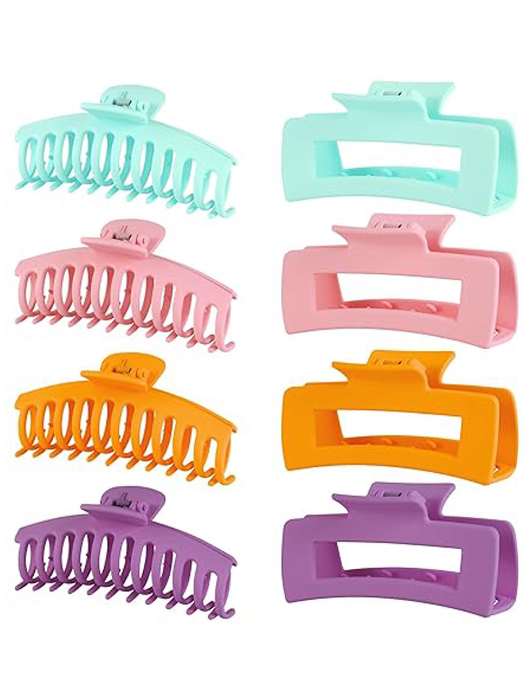 

Softwrap Set Of 4 Women Claw Clip, Purple