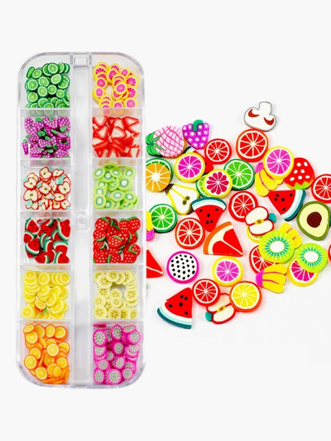 

RANORE 3D Fruit Peace Nail Art Slices Decoration- 200gm, Red