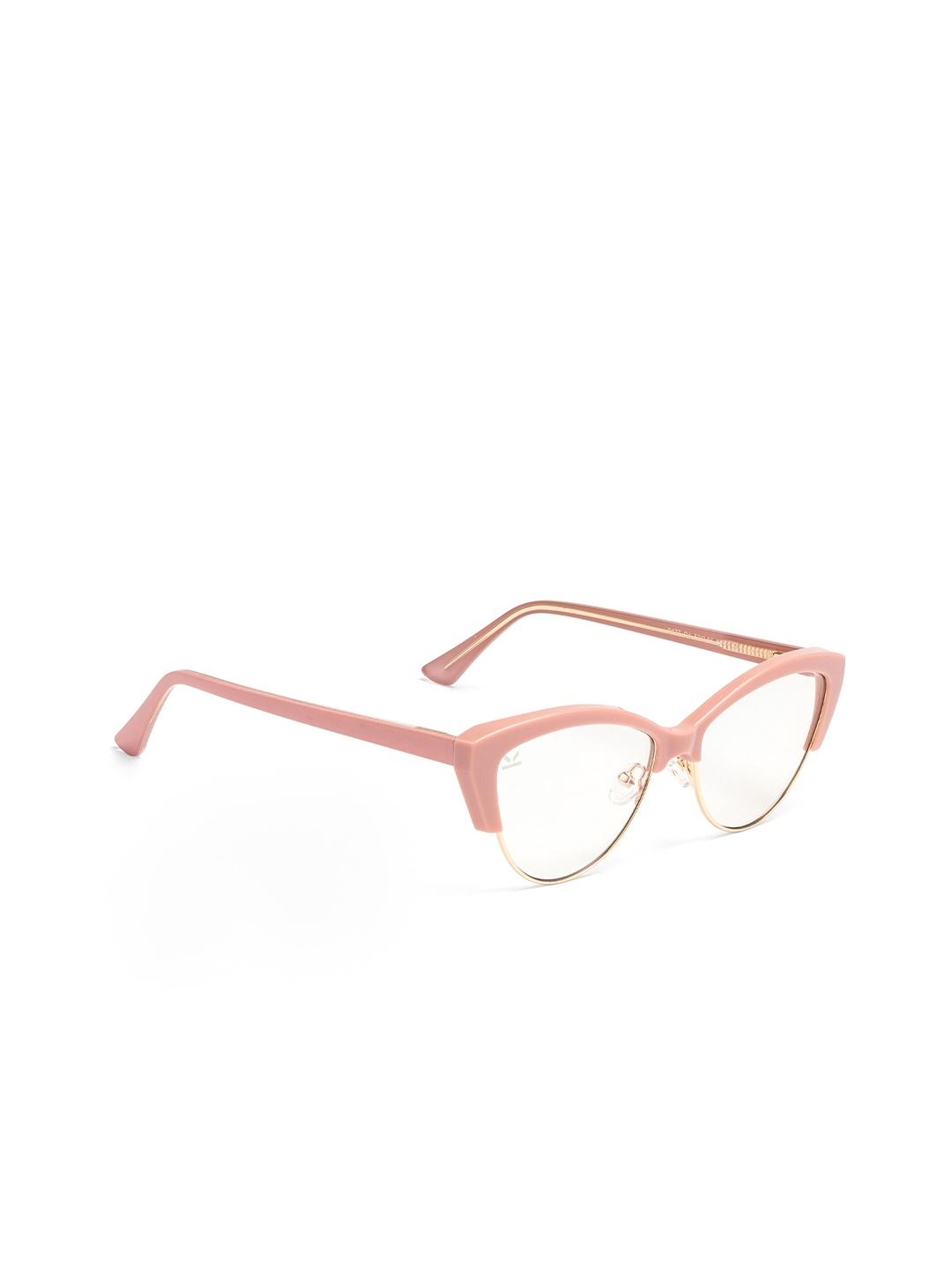 

PERKEY Women Half Rim Cateye Frames, Pink