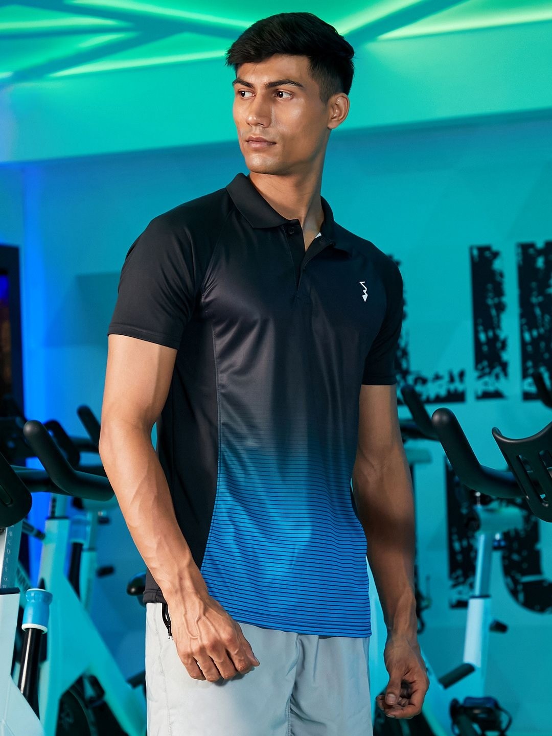 

CS LIFE Men Solid Polo Collar T-Shirt, Multi