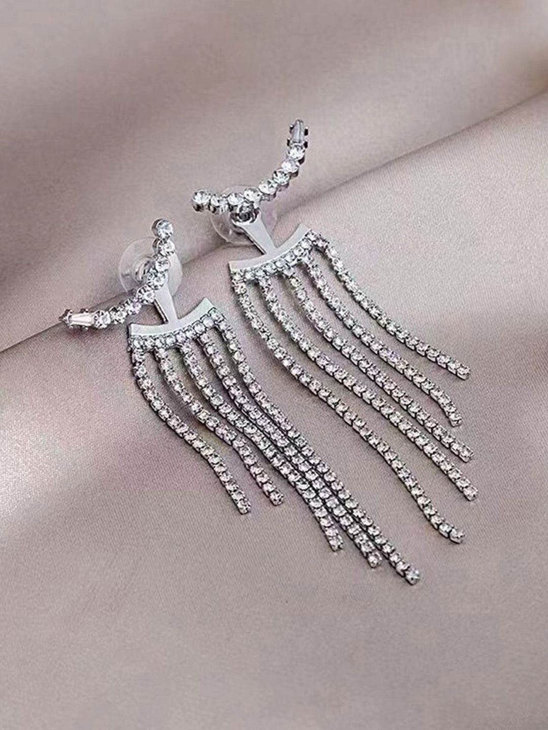 

KRENOZ Classic Drop Earrings, Silver