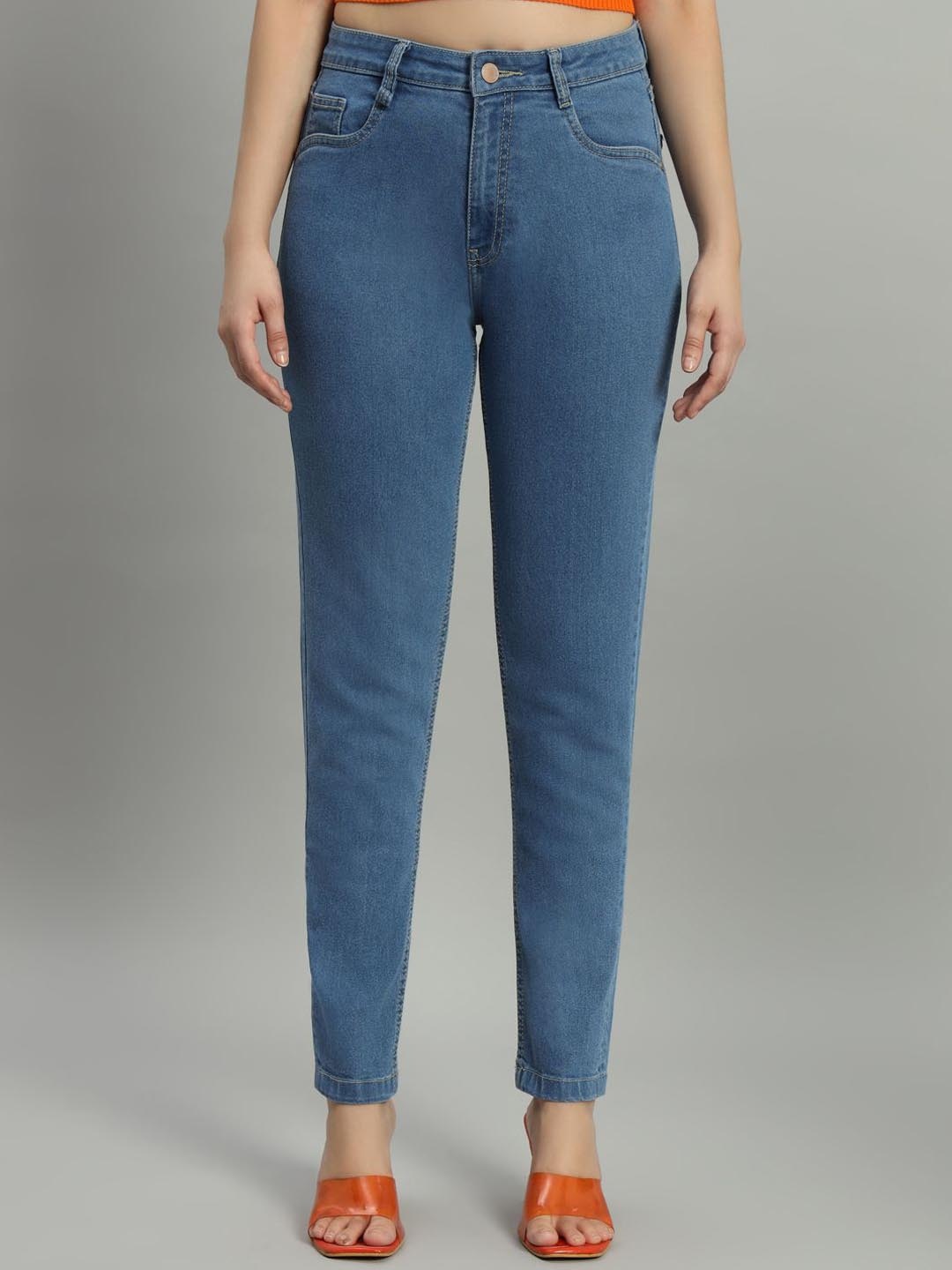 

GUTI Women Skinny Fit High-Rise Stretchable Jeans, Blue