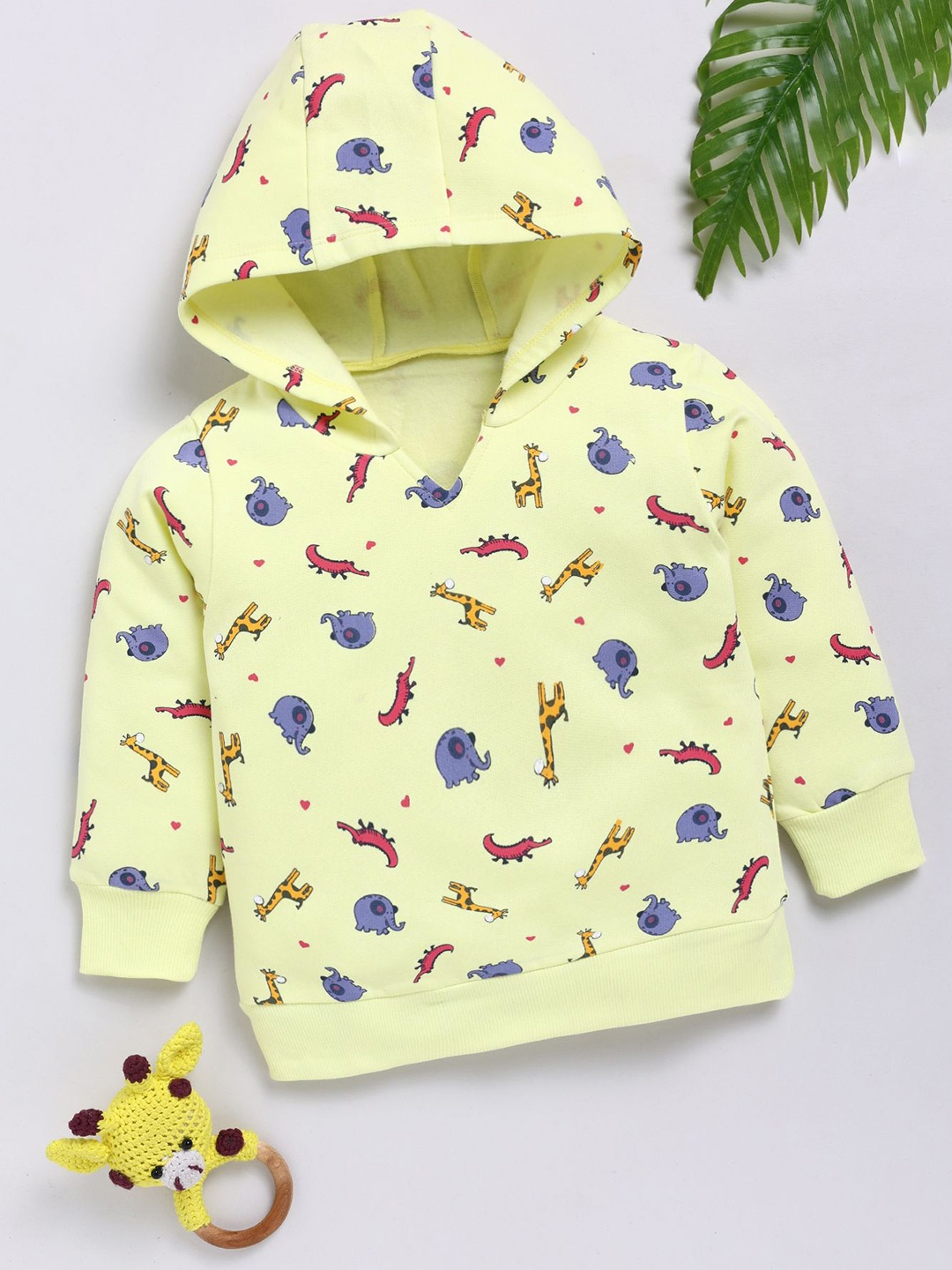 

MIMINO Unisex Kids Graphic Printed Sweatshirt, Yellow