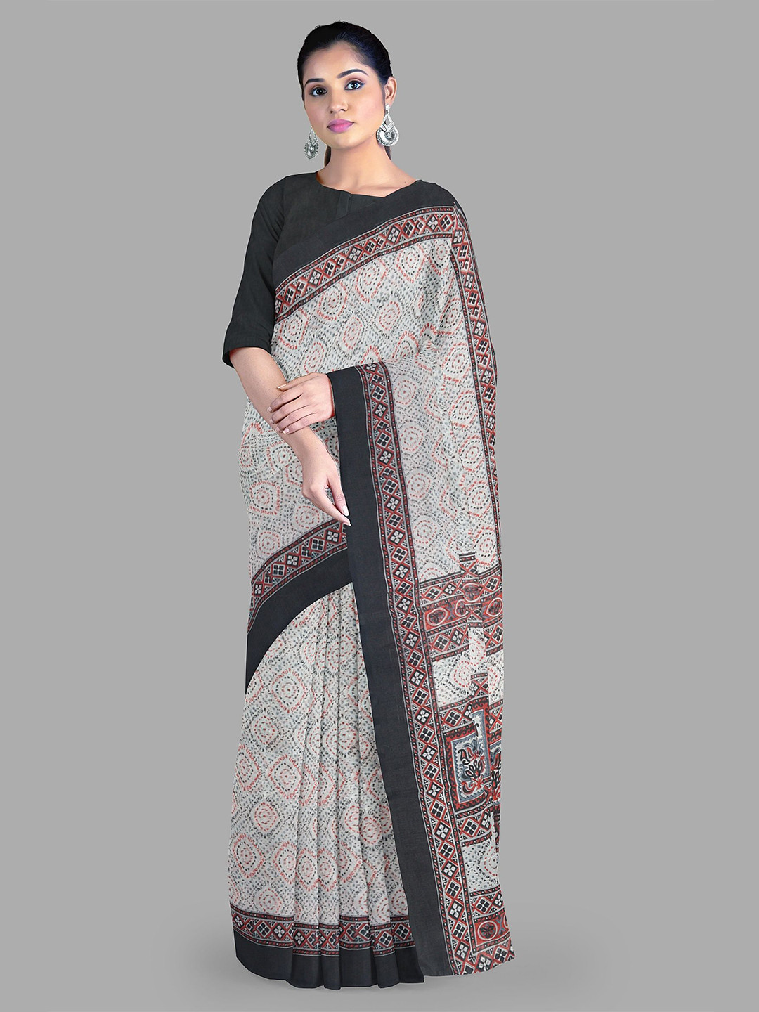 

The Chennai Silks Gadwal Saree, Off white