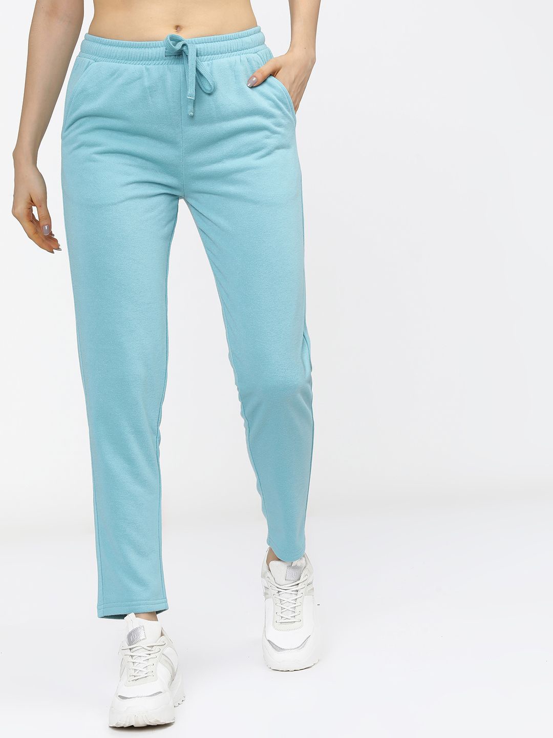 

Tokyo Talkies Women Solid Slim Fit Track Pants, Blue