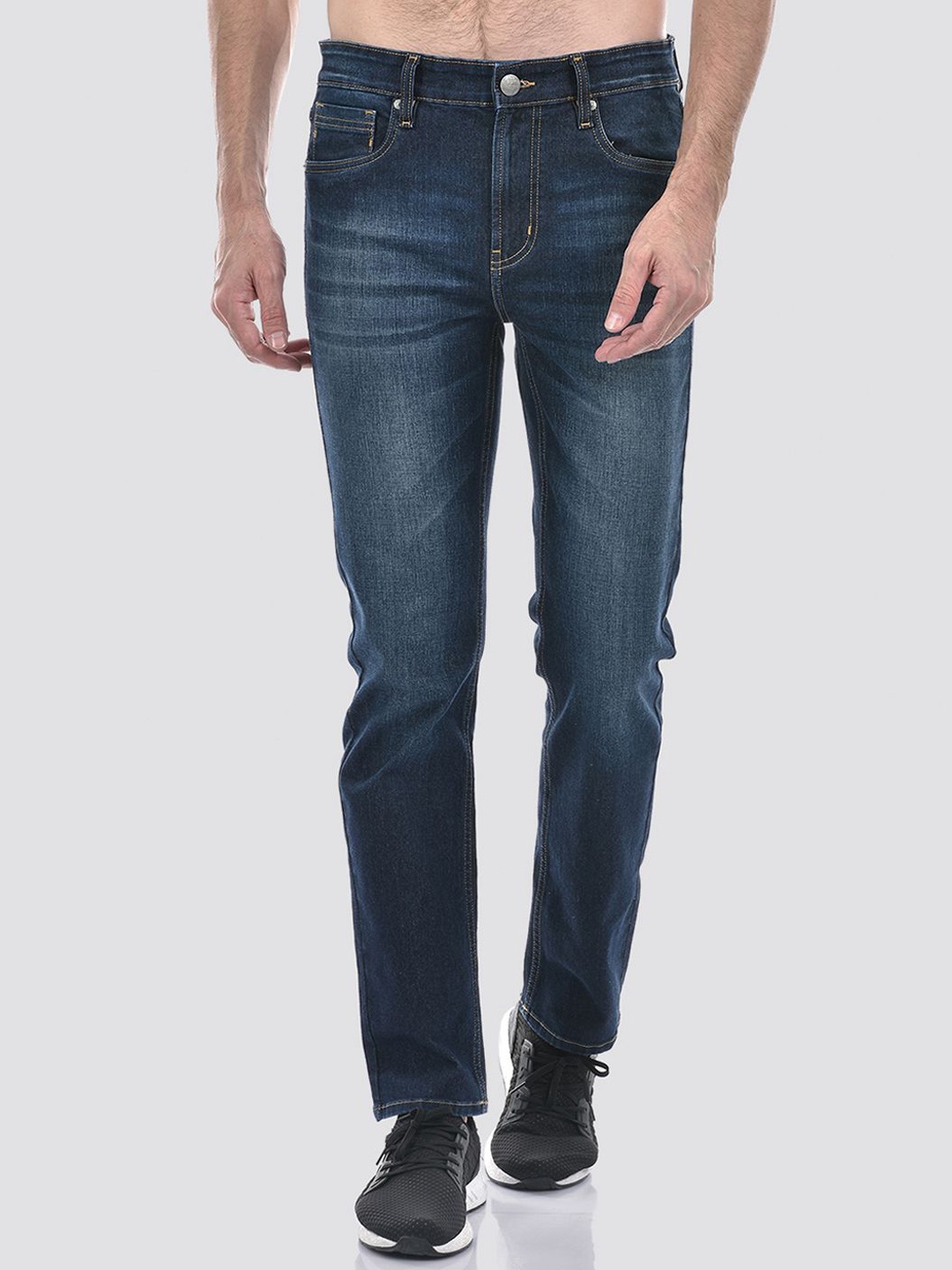 

Numero Uno Men Slim Fit Light Fade Stretchable Jeans, Blue