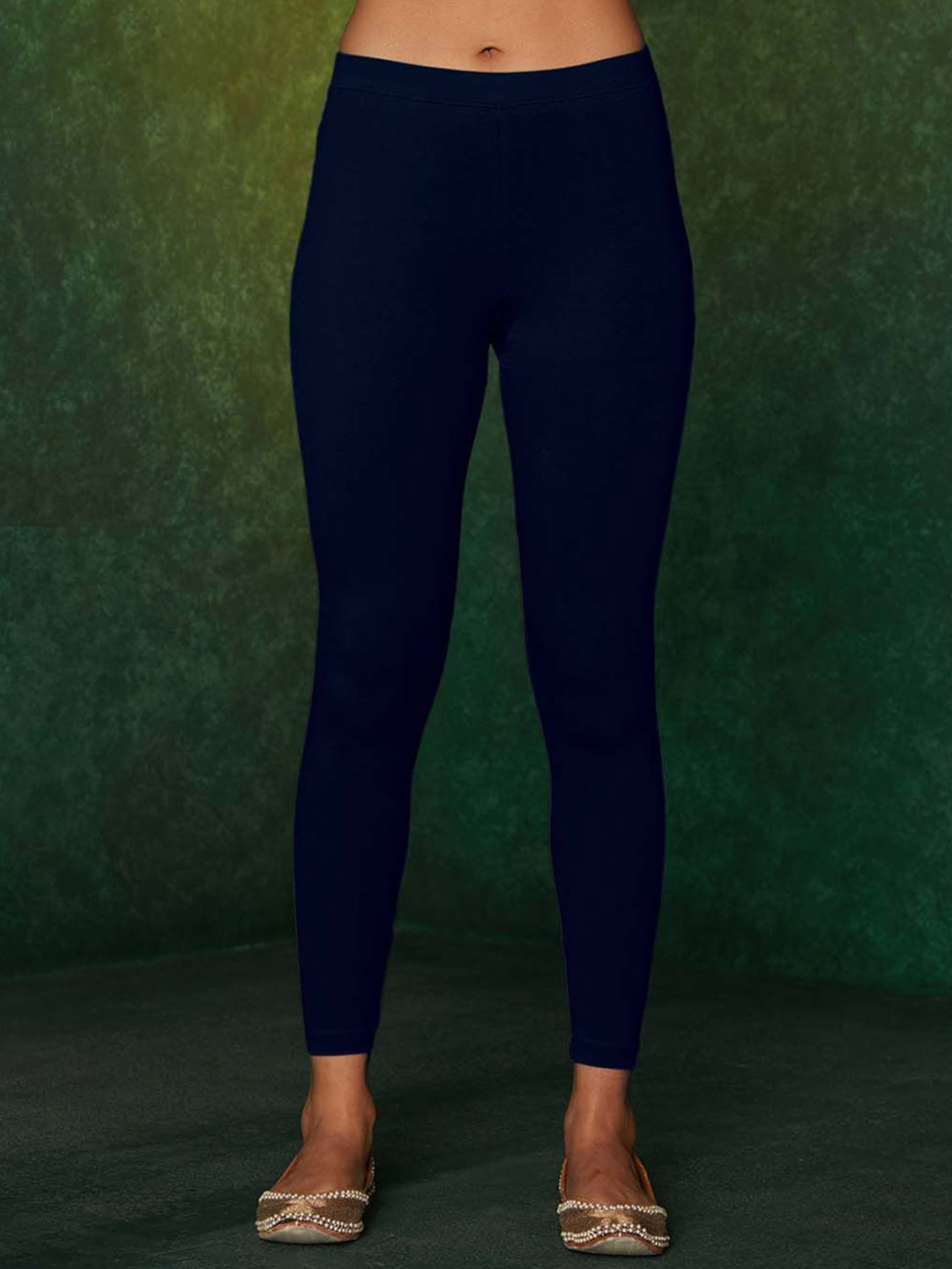 

Likha Mid-Rise Ankle-Length Leggings, Navy blue