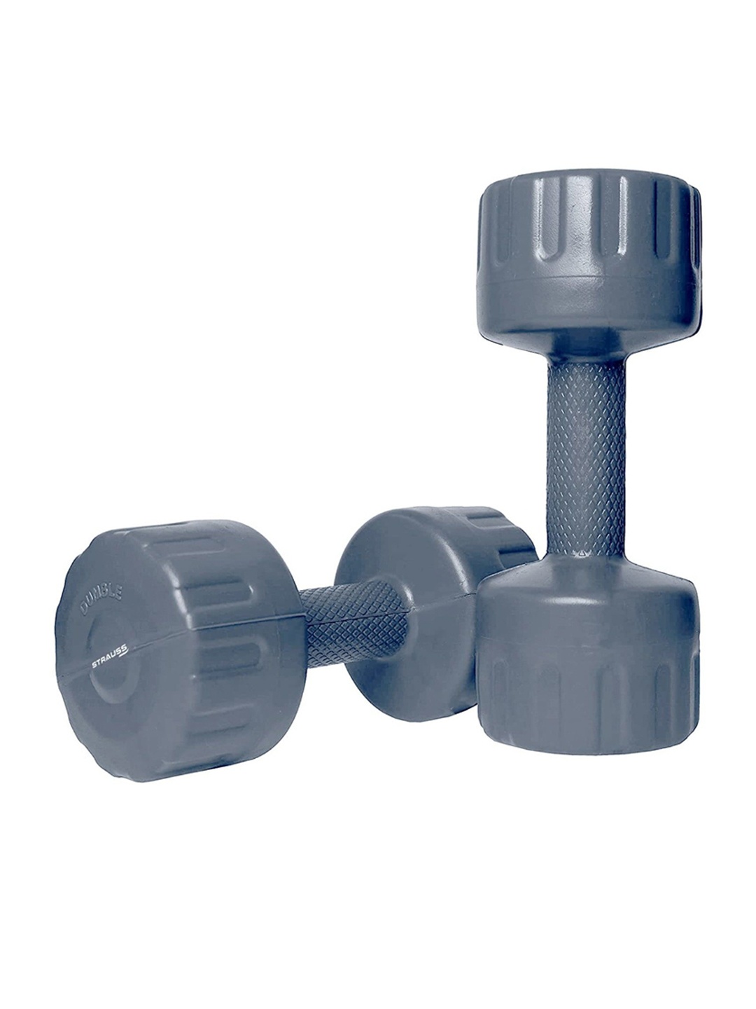 

STRAUSS Pack Of 2 Dumbbells Set 5 kg Each, Grey