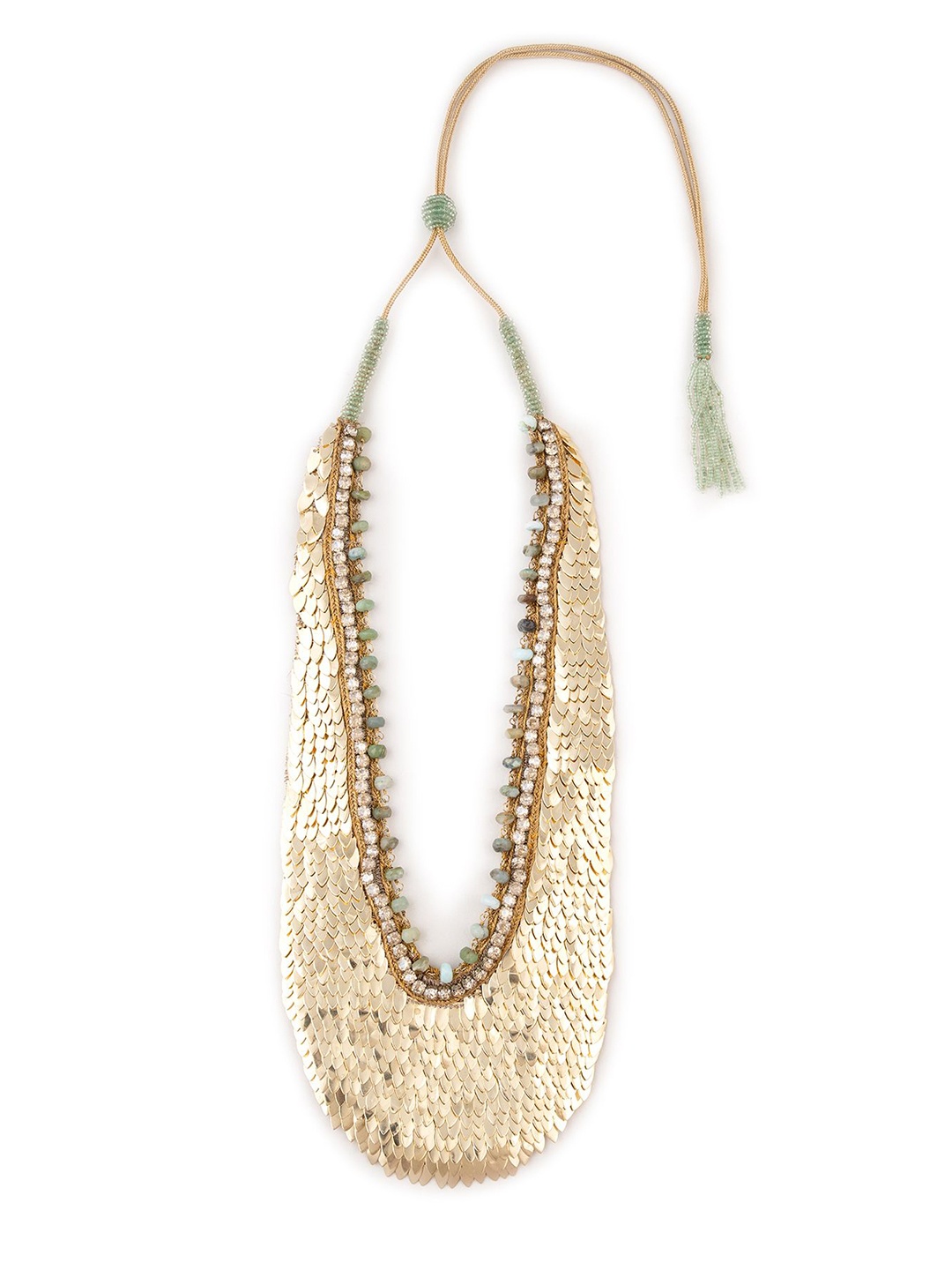 

Deepa Gurnani Amiyah Brass-Plated Crystals Studded Necklace, Gold