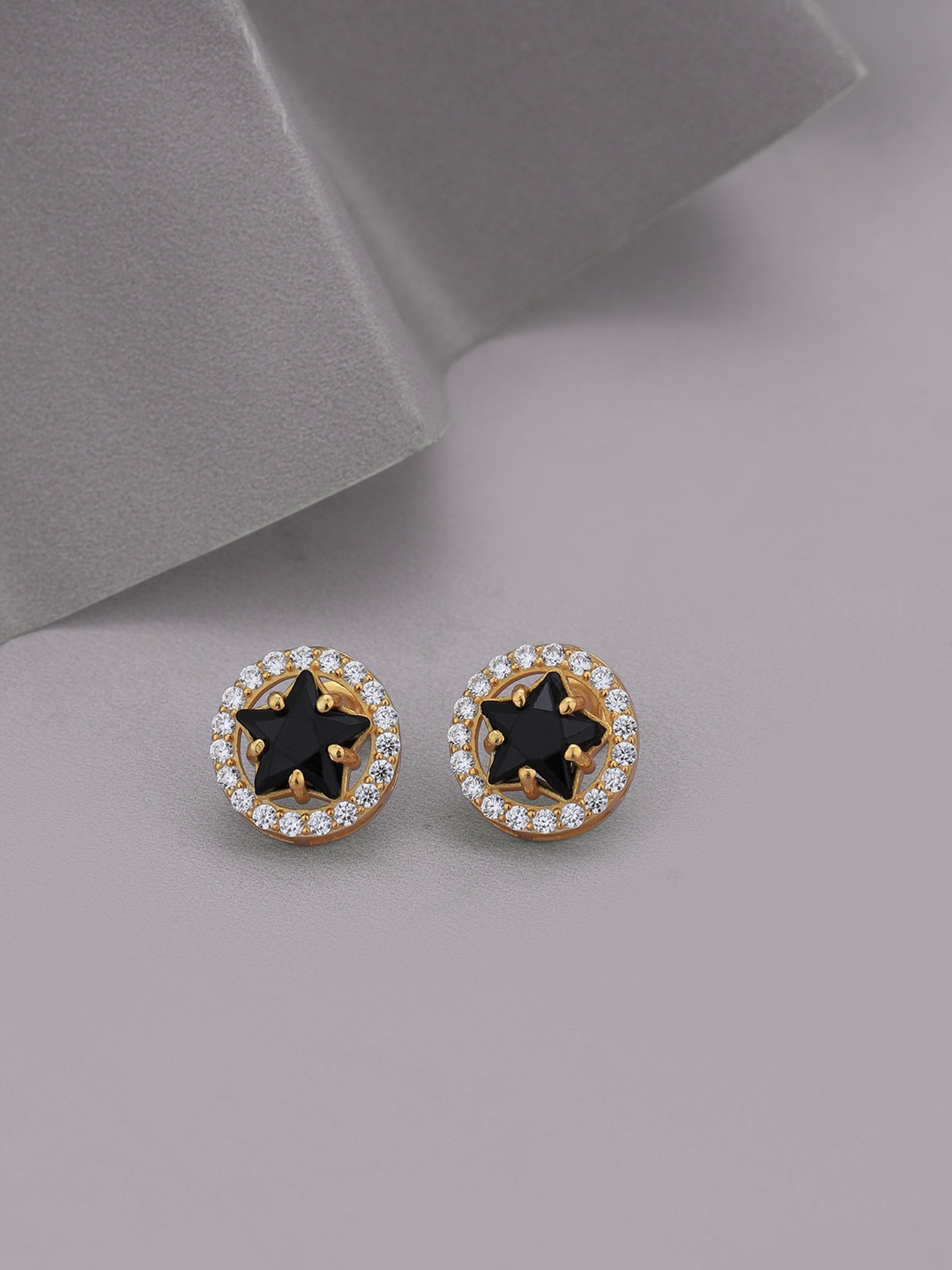 

Carlton London 18kt Gold-Plated CZ Star Shaped Stud Earrings