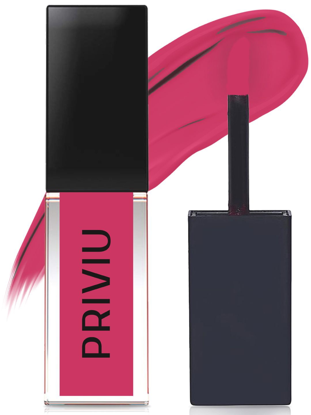 

PRIVIU Soft Touch Matte Liquid Lipstick 4.5ml - Bold Ruby 211, Pink