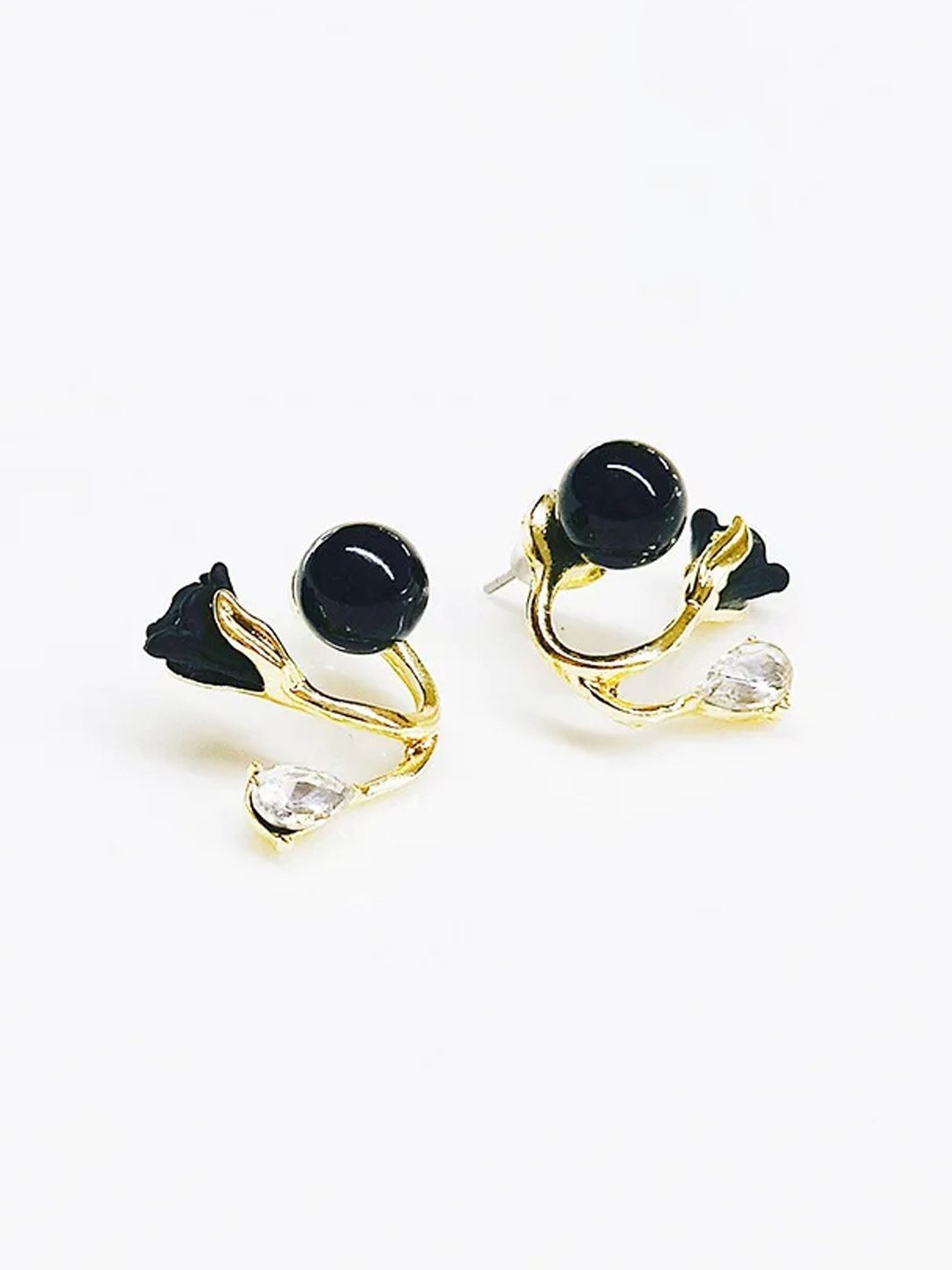 

KRENOZ Classic Studs Earrings, Black