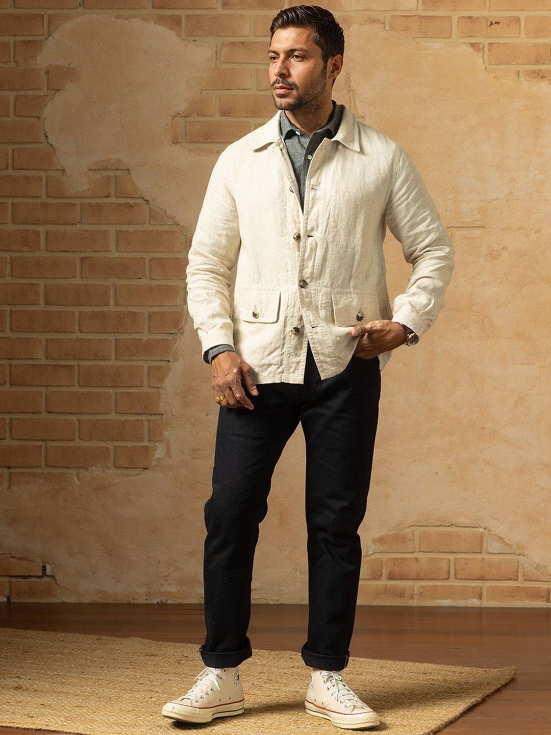 

Monks of Method Men Jacket, Cream