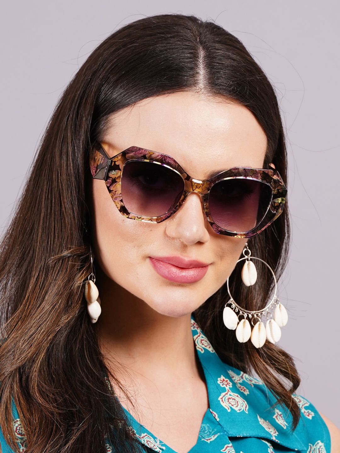 

DressBerry Women Oversized Sunglasses with UV Protected Lens, Grey