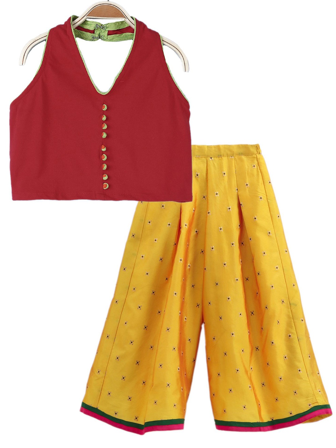 

Twisha Girls Top With Palazzo, Red