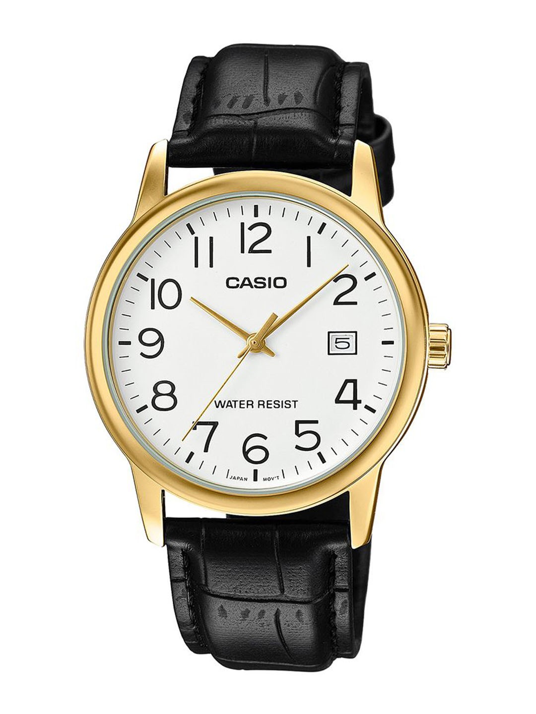 

CASIO Men Dial & Leather Cuff Straps Analogue Watch A2314, White
