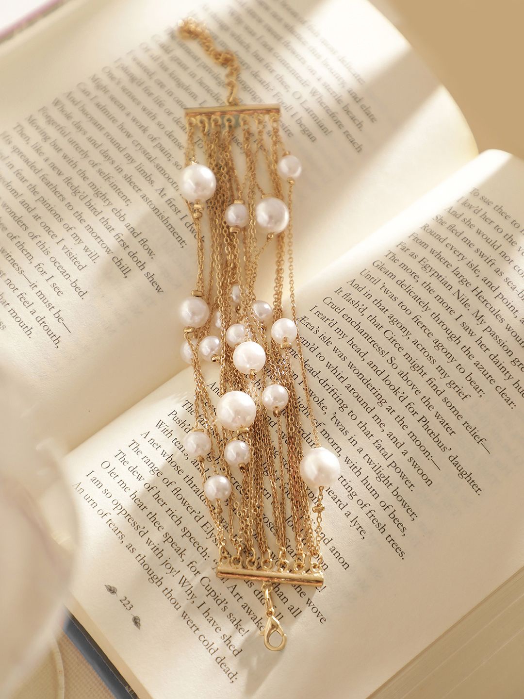 

Priyaasi Gold Plated American Diamond Layered Wraparound Bracelet