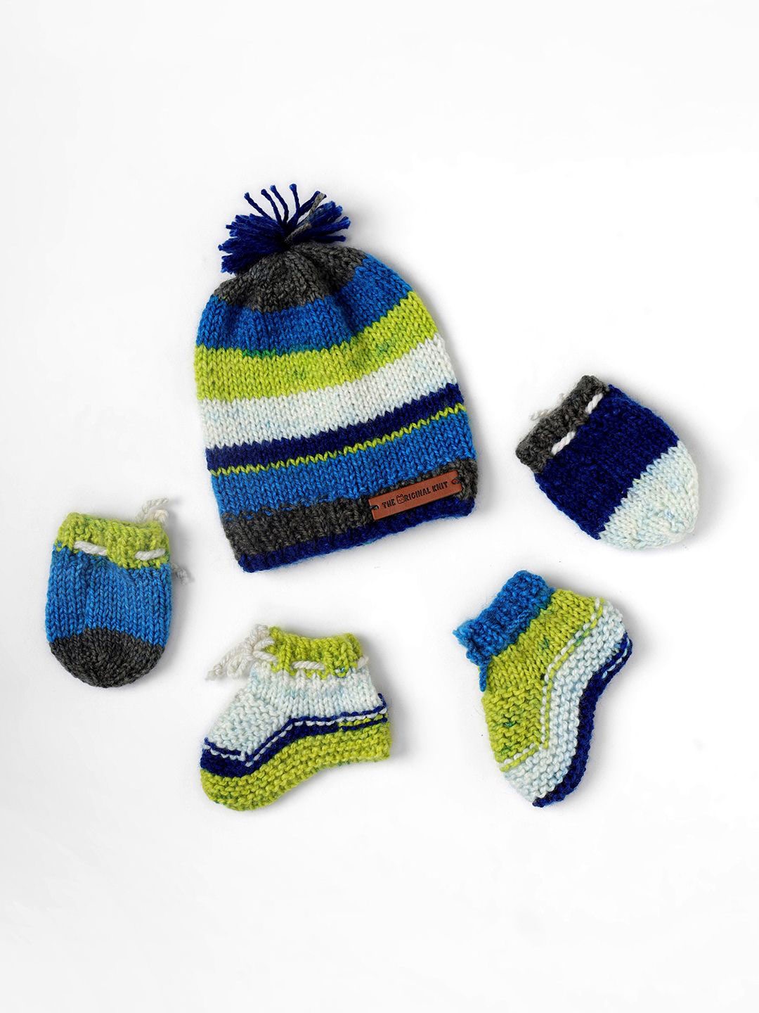 

The Original Knit Infants Knitted Baby Apparel Gift Set, Blue