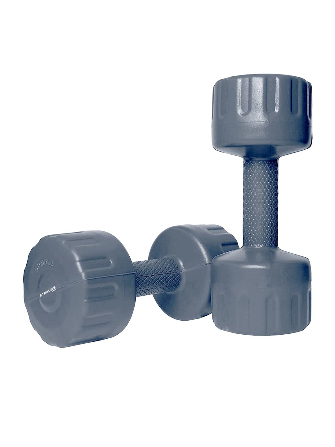 

STRAUSS Pack Of 2 Anti Slip Grip Dumbbells - 1 kg, Grey