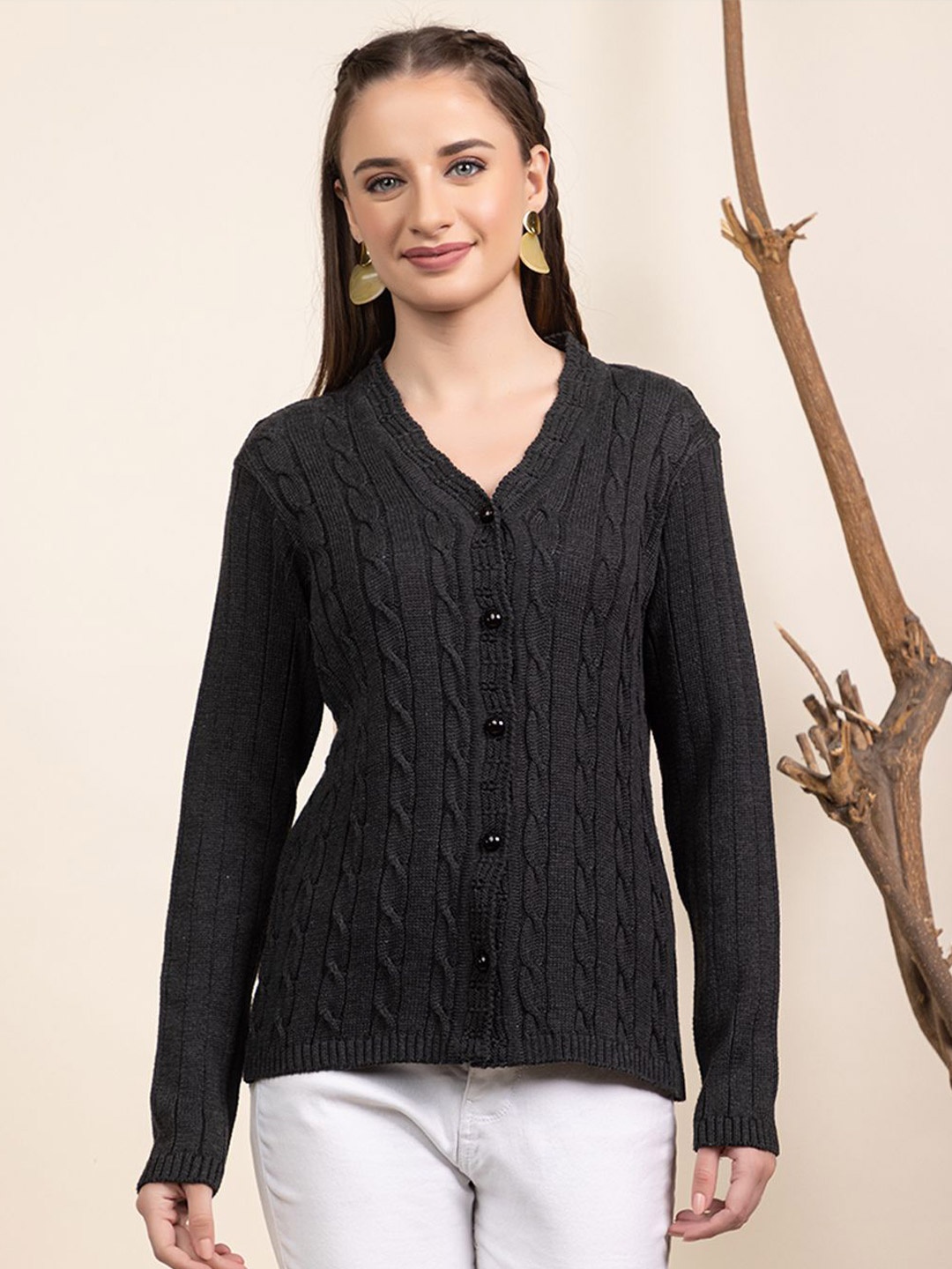 

Anouk Women Cardigan, Charcoal