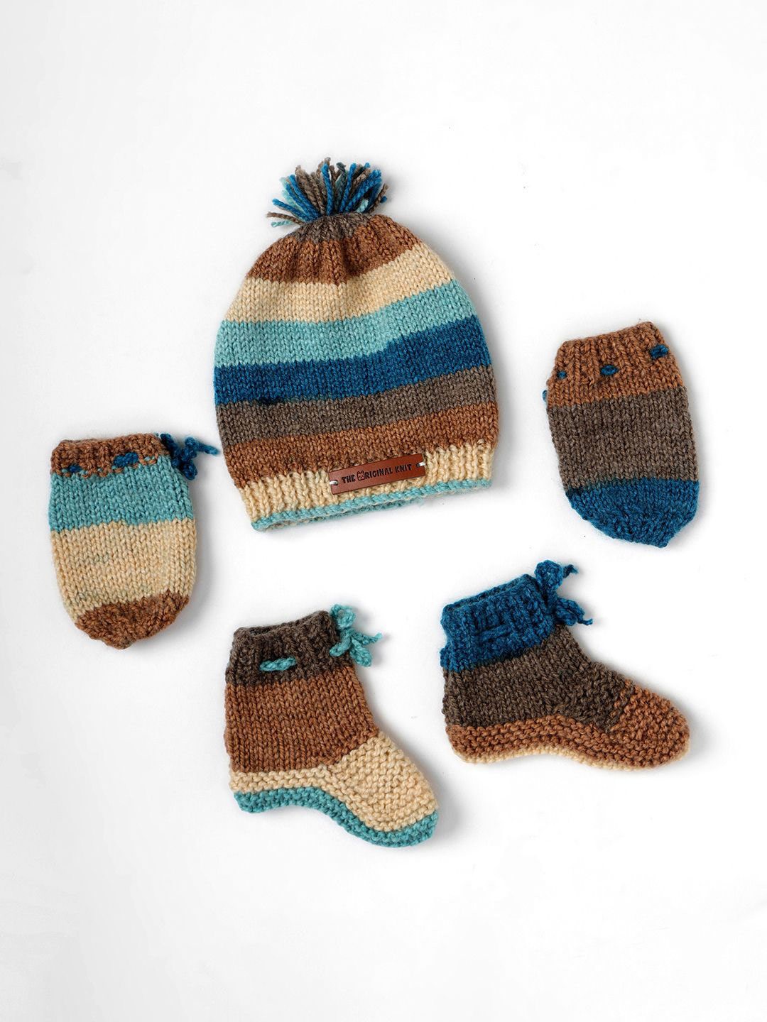

The Original Knit Infants Knitted Baby Apparel Gift Set, Blue