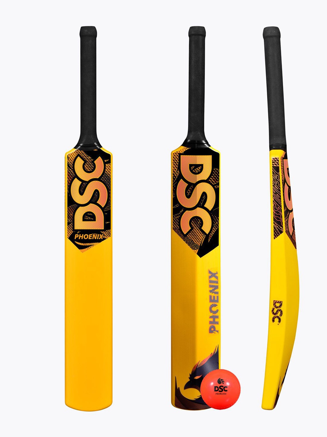 

DSC Phoenix Plastic Bat with PVC Ball, Yellow