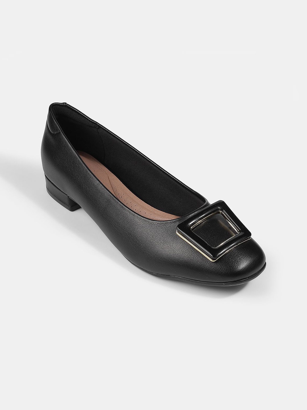 

LEMON & PEPPER Women Ballerinas with Buckles Flats, Black
