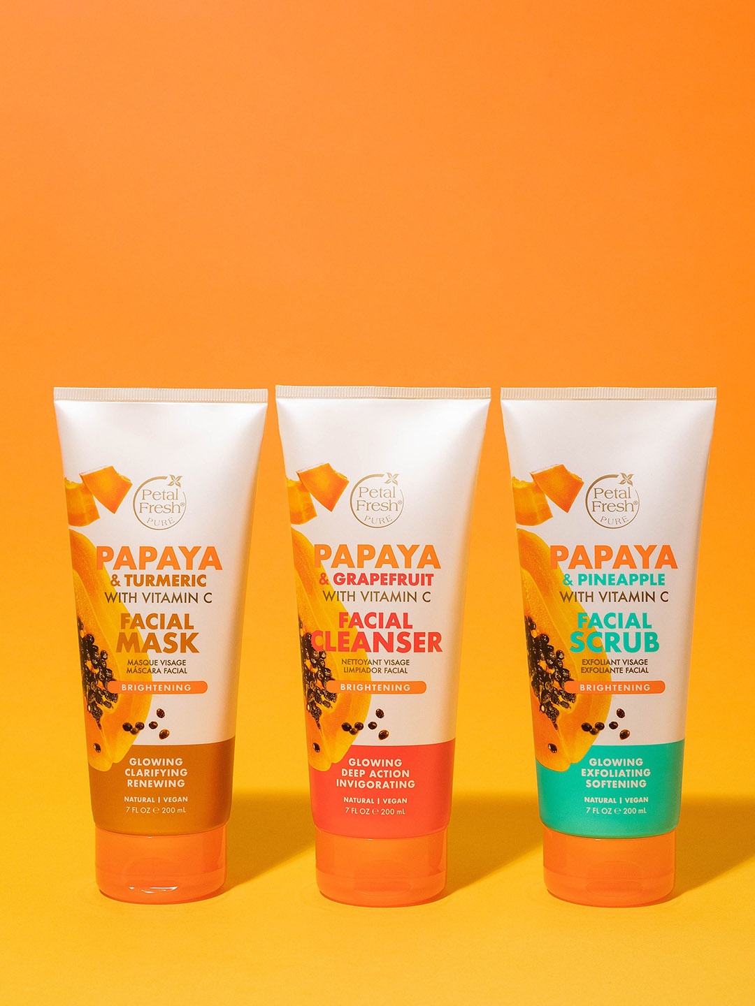 

Petal Fresh Pure Papaya & Turmeric Facial Mask With Vitamin C-200 ml, Orange