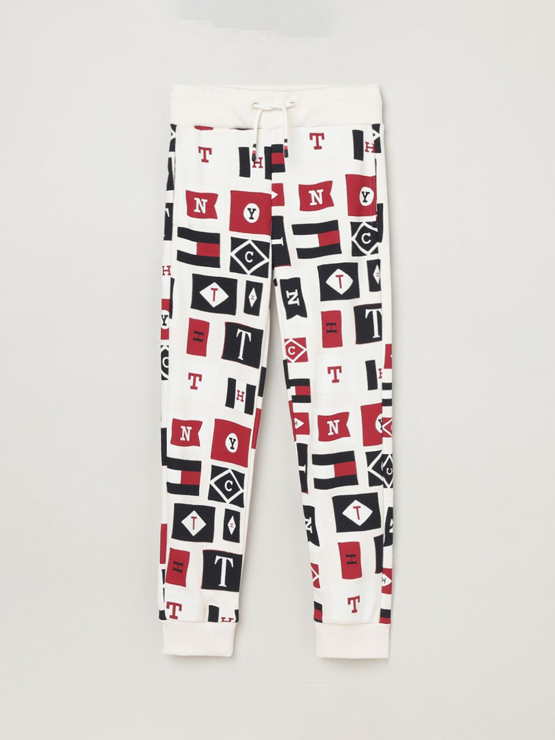 

Tommy Hilfiger Boys Mid-Rise Joggers, White