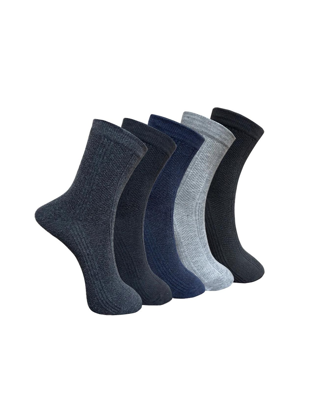 

Mast & Harbour Pack Of 5 Above Ankle-Length Socks, Grey