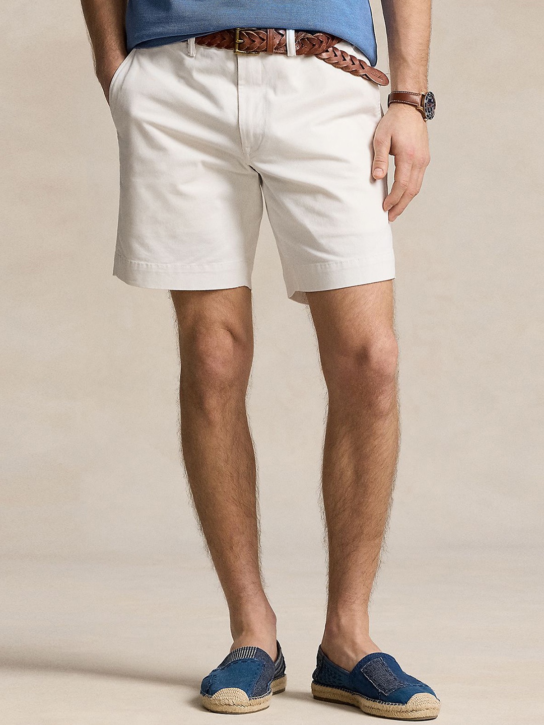 

Polo Ralph Lauren Men Straight Fit Chino Shorts, White