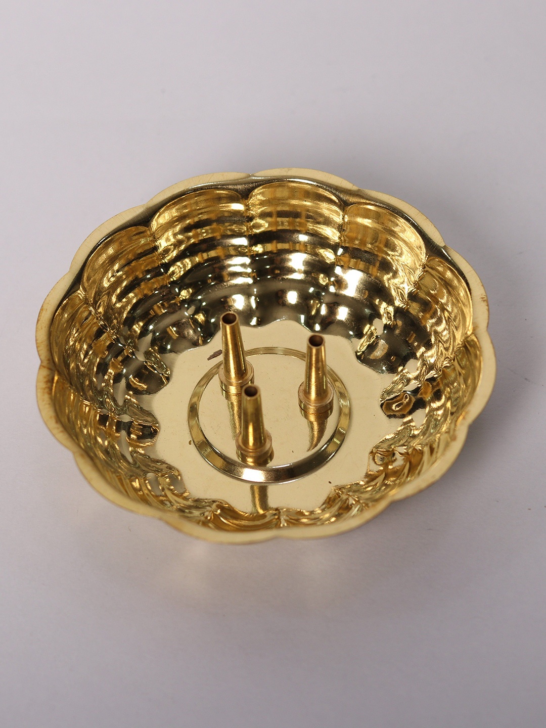 

Exotic India Brass Agarbatti Stand - Small, Gold