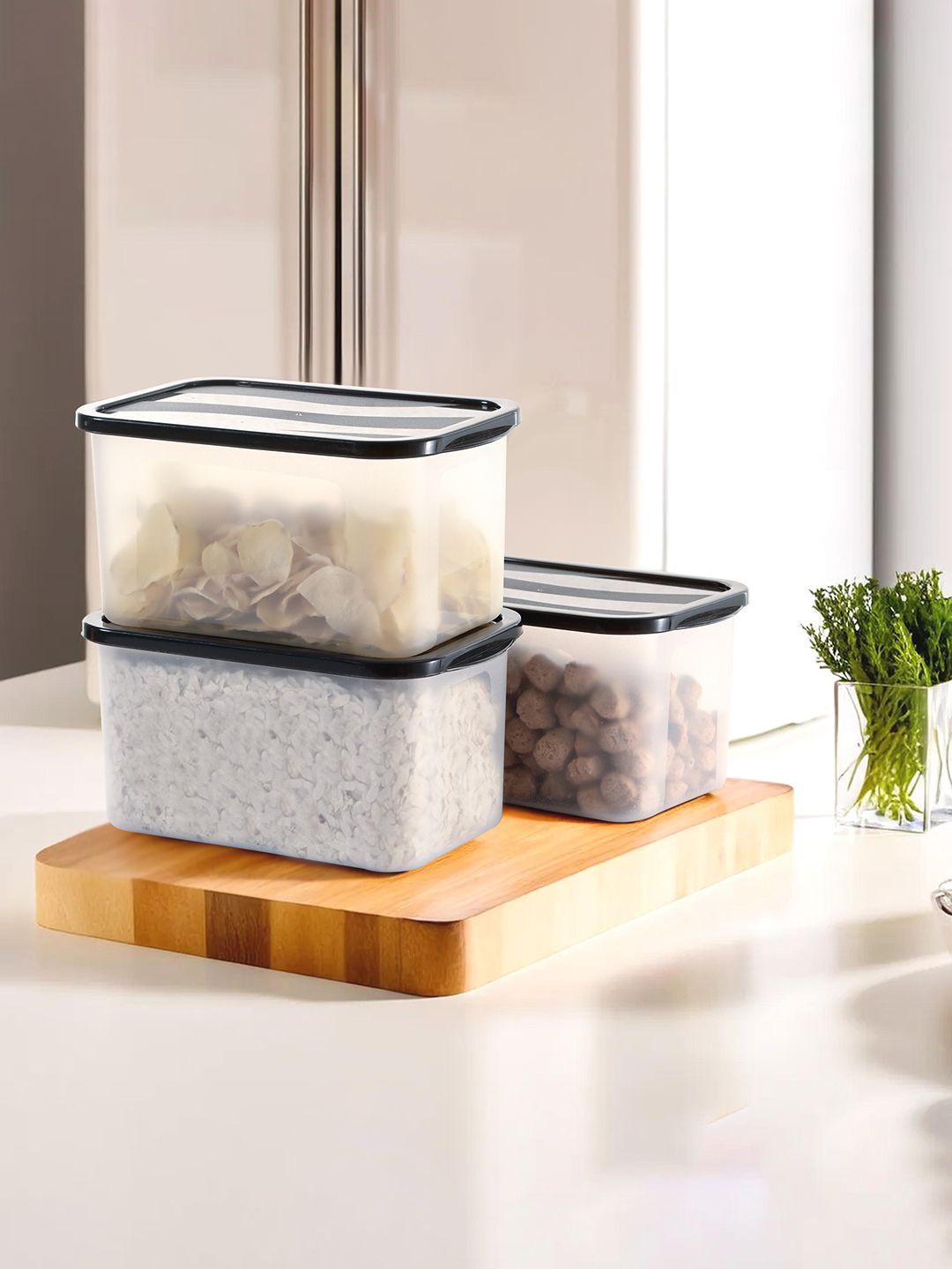 

Kuber Industries Black 6 Pieces Kitchen Boxes For Storage Container