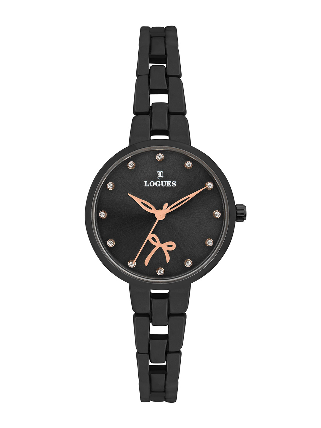 

L LOGUES Women Brass Dial & Bracelet Style Straps Analogue Watch L E-799 QM-27, Grey
