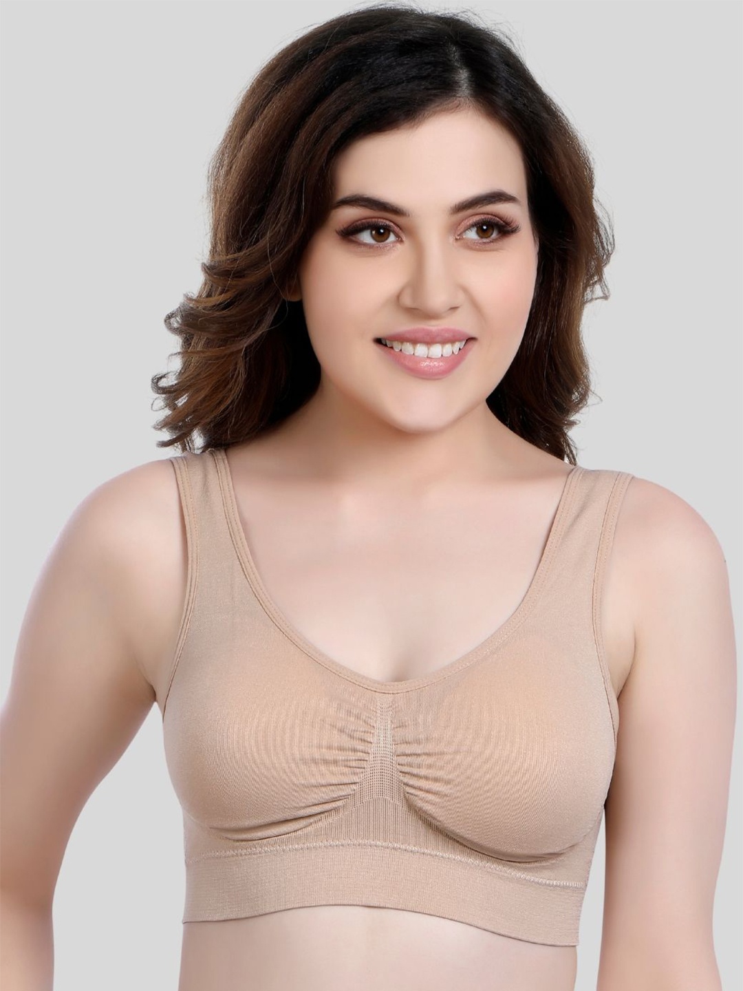 

SHOPPY VILLA Bra Full Coverage Lightly Padded, Beige