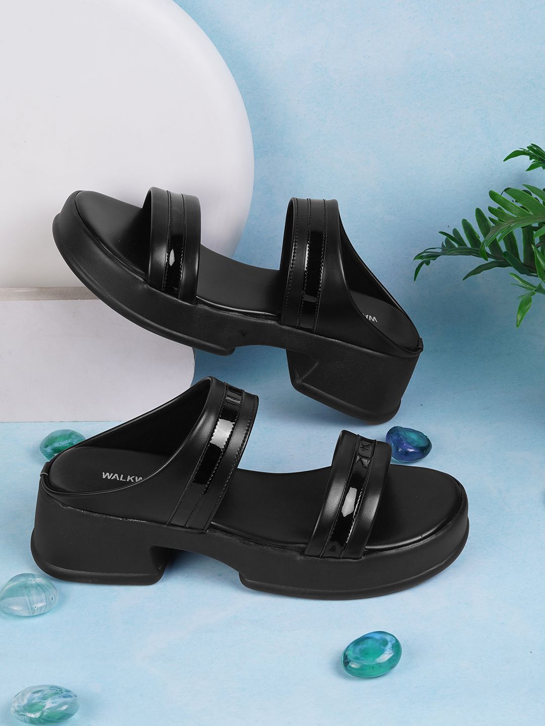 

WALKWAY by Metro Women Block Heel Sandals, Black