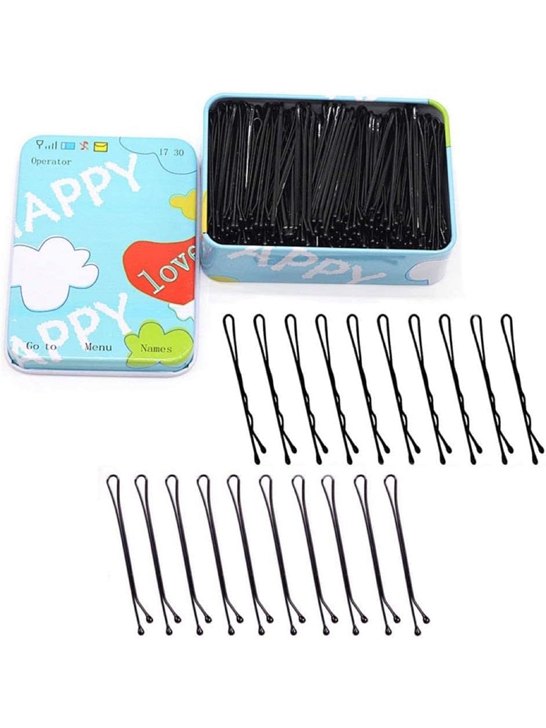 

BAESD Women Bobby Pins With Box Of 100 Pieces, Black