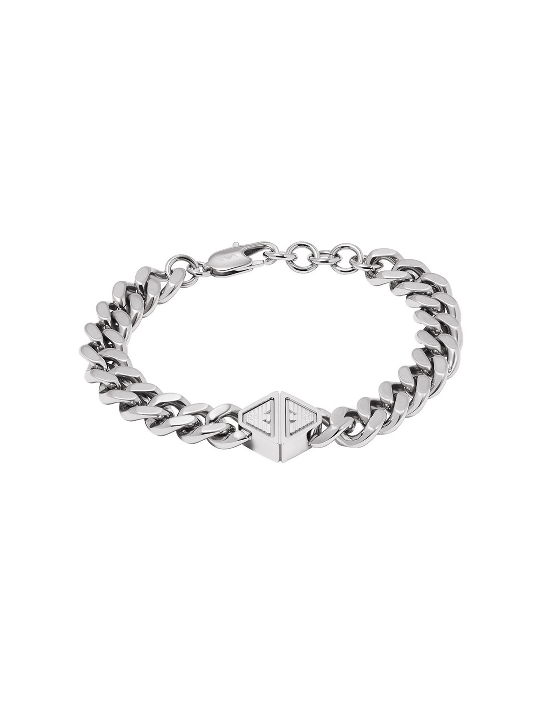 

Emporio Armani Men Stainless Steel Wraparound Bracelet, Silver